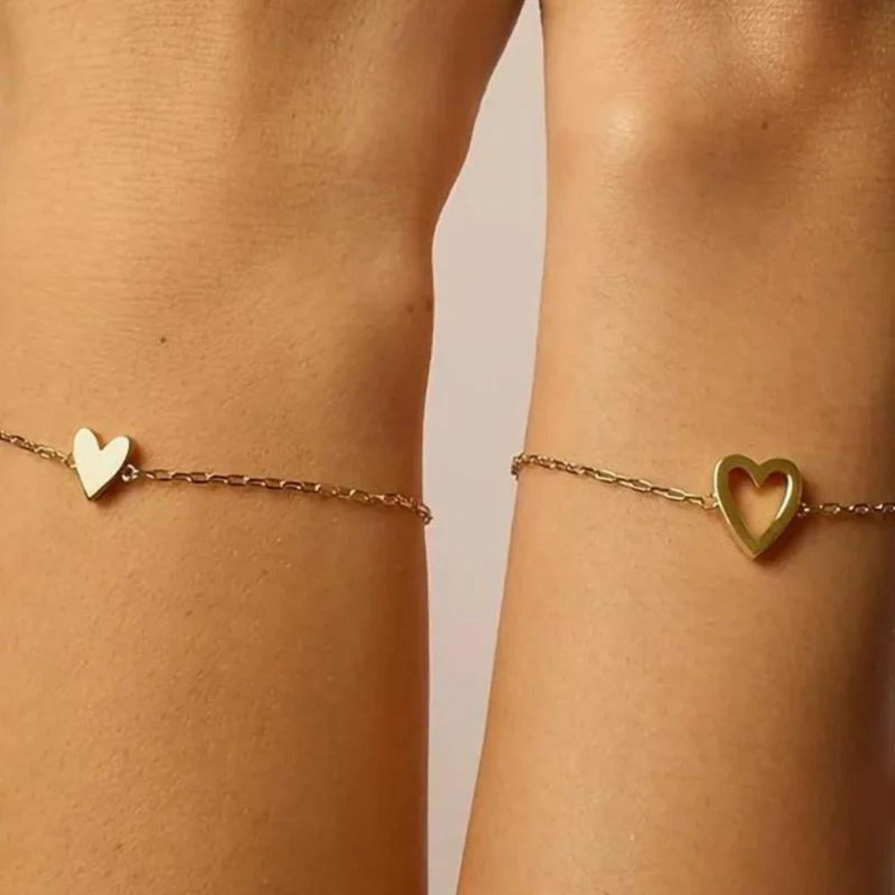 Braccialetto con Cuori Abbinati